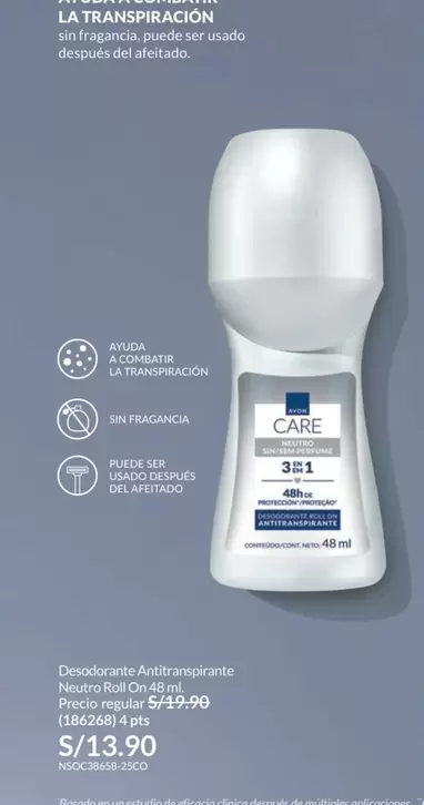 Avon - Desodorante Antitranspirante