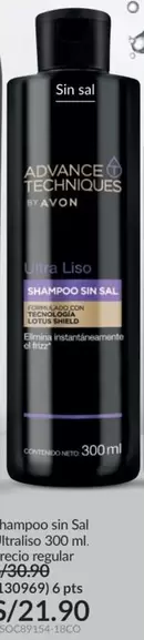 Avon - hampoo sin Sal