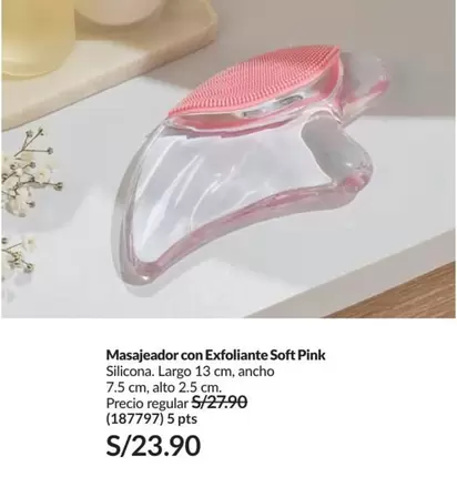 Pink - Masajeador con Exfoliante Soft