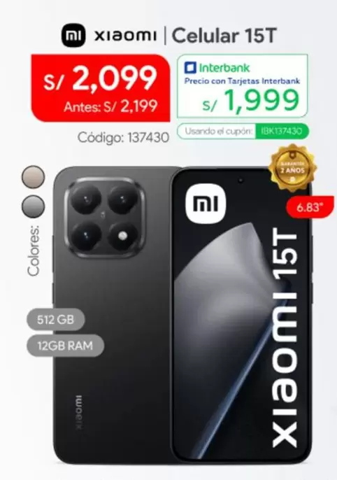 Xiaomi - Celular 15T