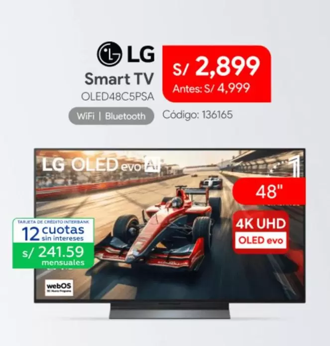 Lg - Smart TV OLED48C5PSA