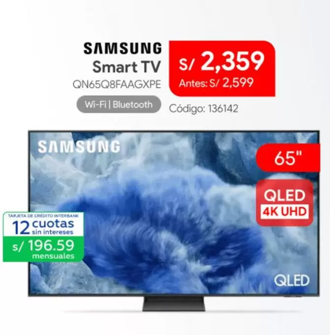 Samsung - Smart TV QN65Q8FAAGXPE
