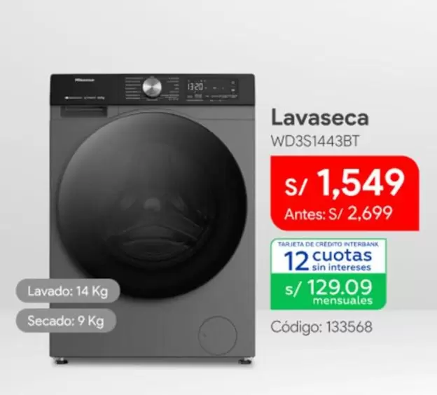 Lavaseca WD3S1443BT