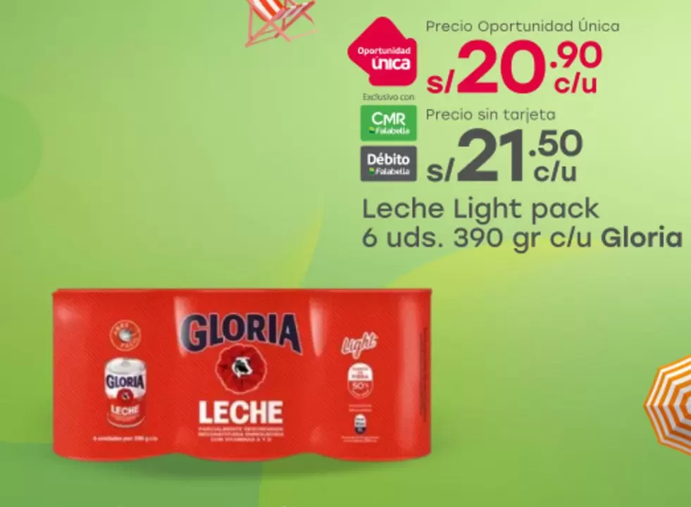 Gloria - Leche Light pack