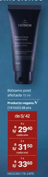 PTS - Balsamo post afeitada