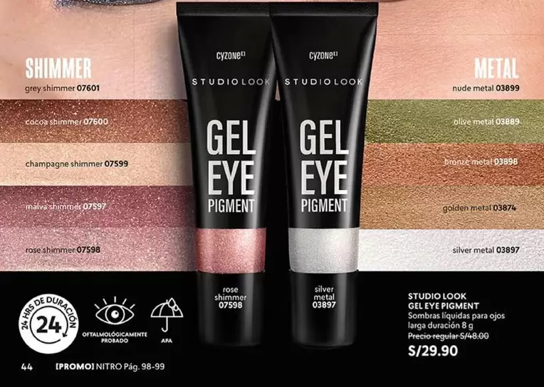 Grey - GEL EYE PIGMENT