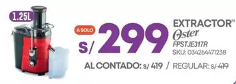 Oster - EXTRACTOR FPSTJE317R