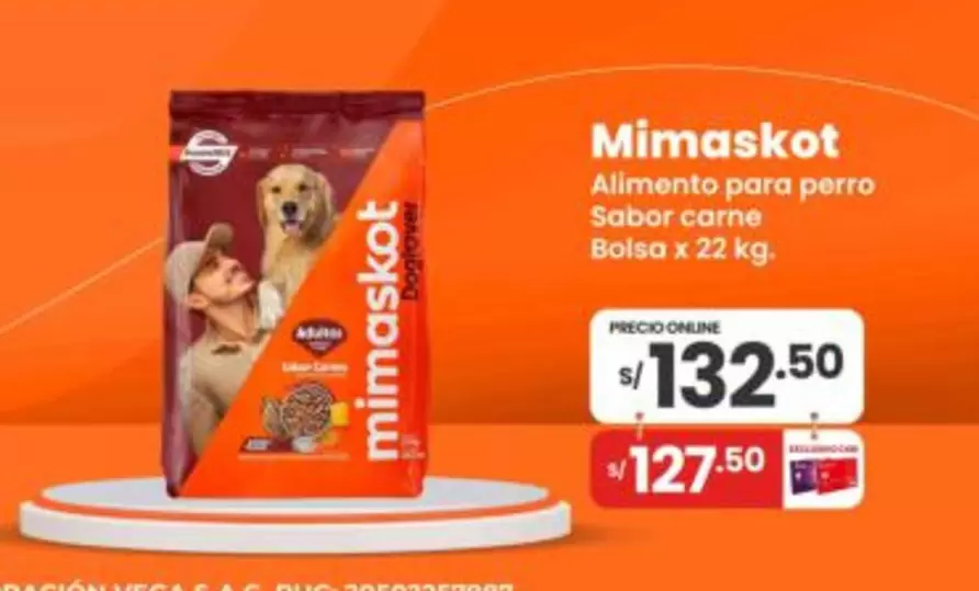 Mimaskot - Alimento para perro Sabor carne