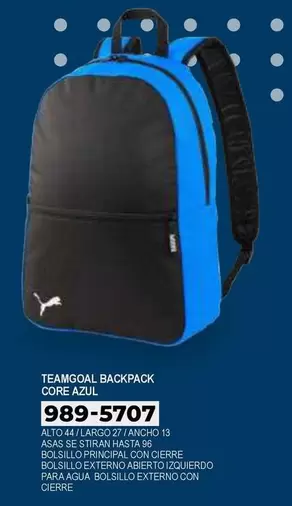 TEAMGOAL BACKPACK CORE AZUL
