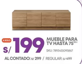 Solo - MUEBLE PARA TV HASTA 75"