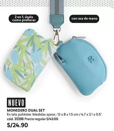 MONEDERO DUAL SET