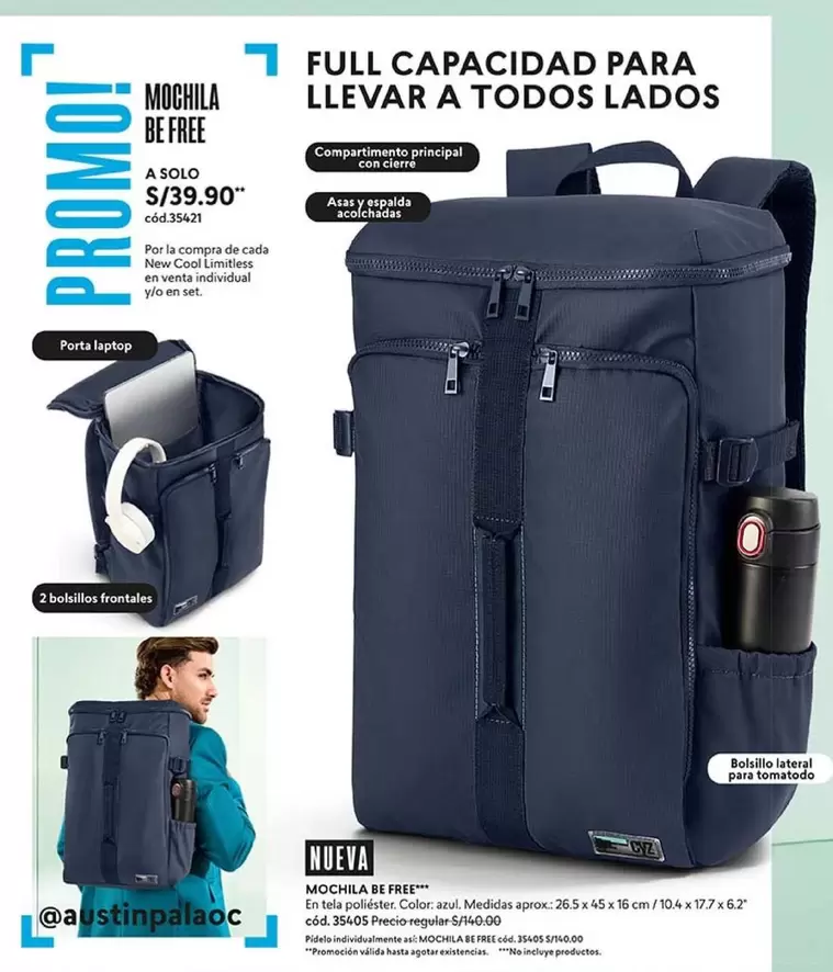Porta - MOCHILA BE FREE