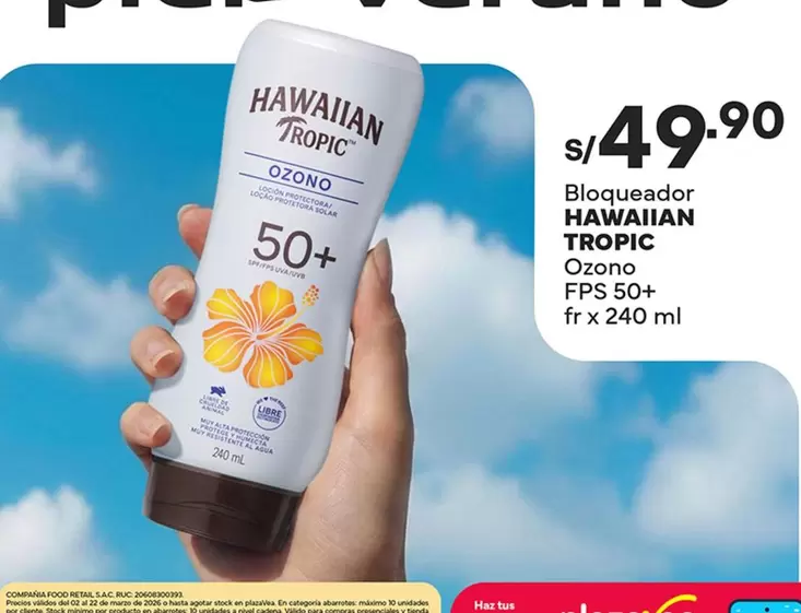 Hawaiian Tropic - Bloqueador