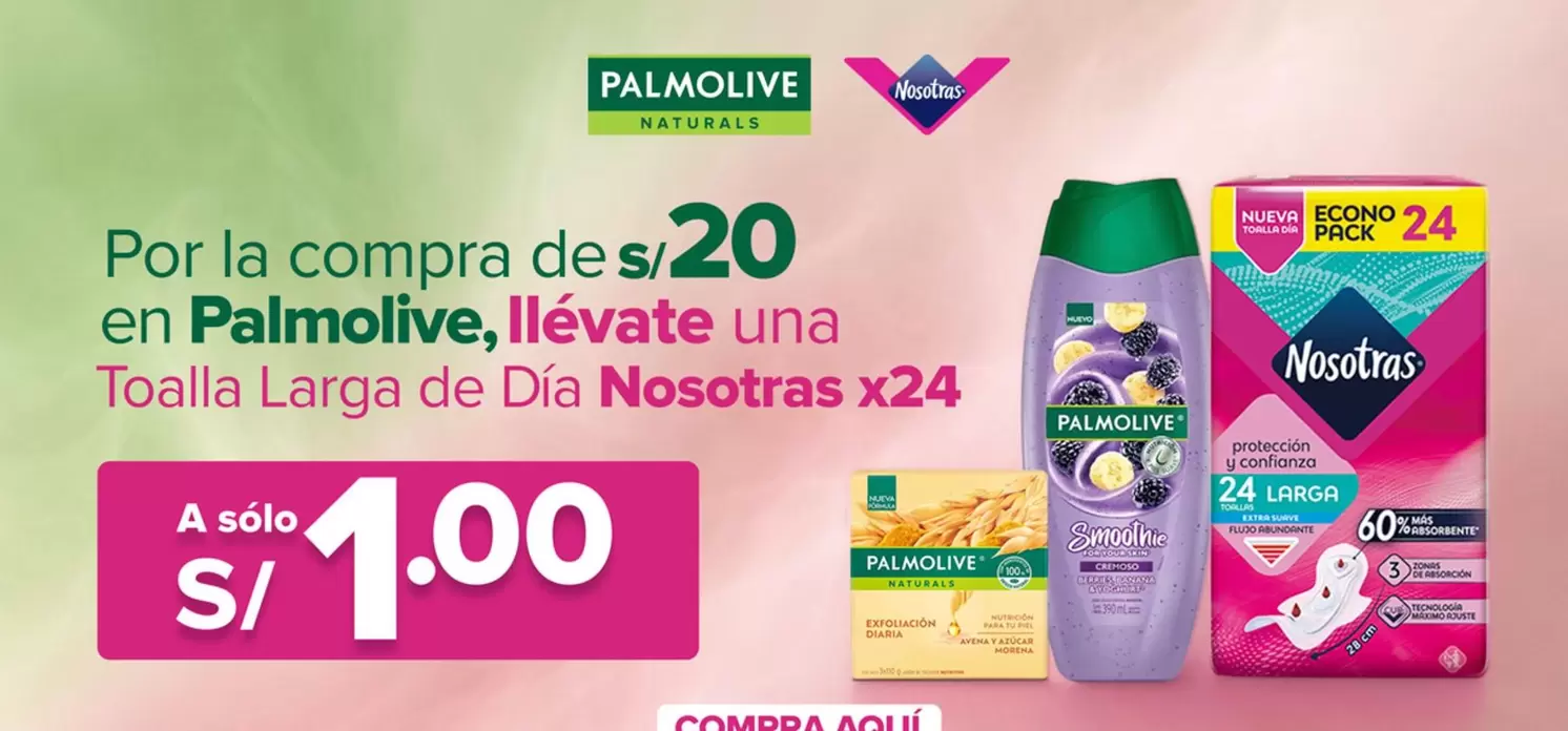 Palmolive - Toalla Larga de Día Nosotras x24