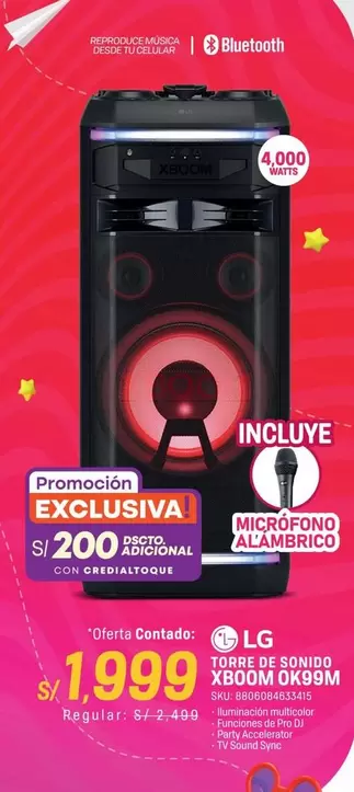 Lg - XBOOM OK99M OK9M