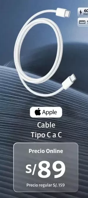 Apple - Cable Tipo C a C