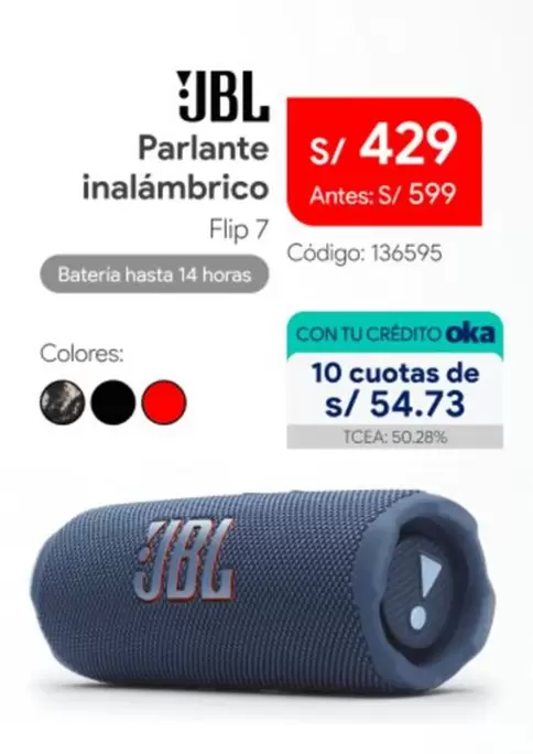 JBL - Parlante inalámbrico Flip 7