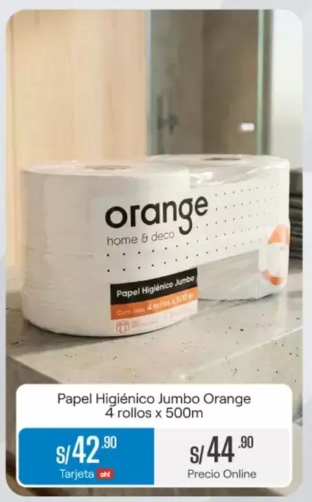Orange - Papel Higiénico Jumbo