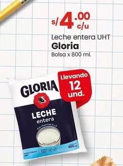 Gloria - Leche entera UHT