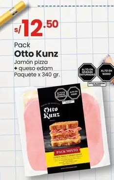 Otto Kunz - Jamón pizza + queso edam