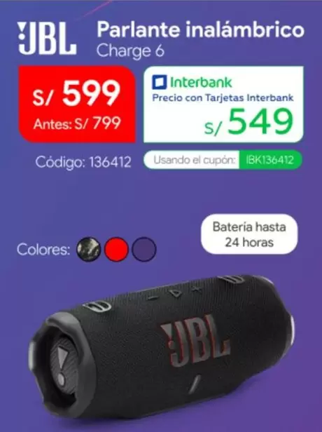 JBL - Charge 6