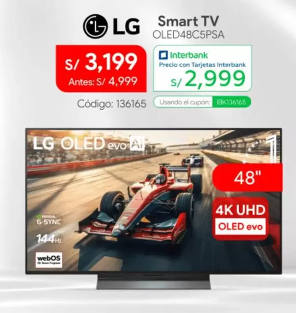 Lg - Smart TV OLED48C5PSA