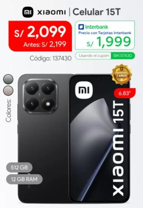 Xiaomi - Celular 15T