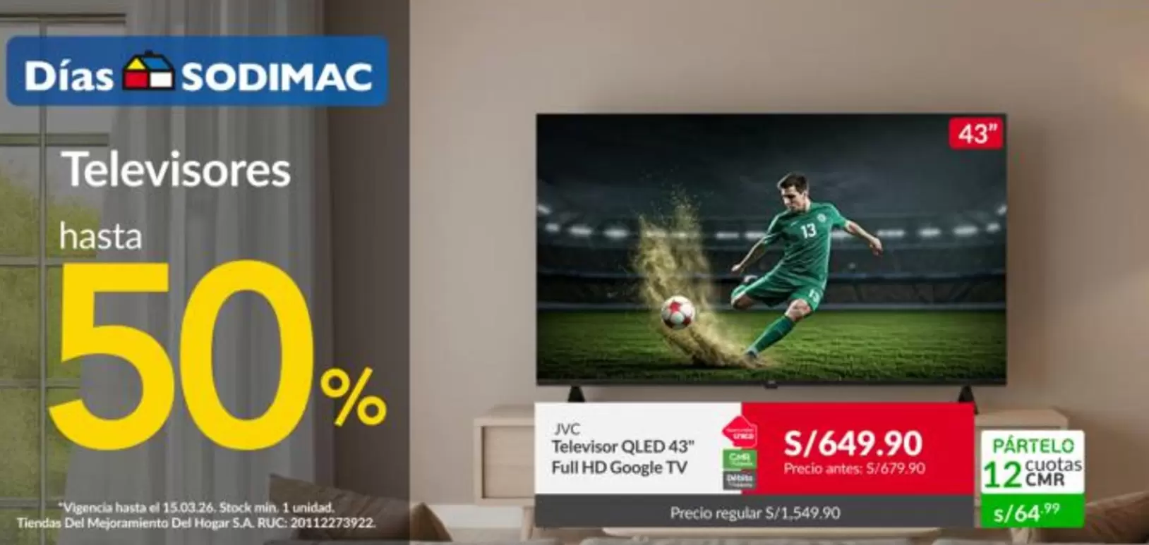 Sodimac - Televisores