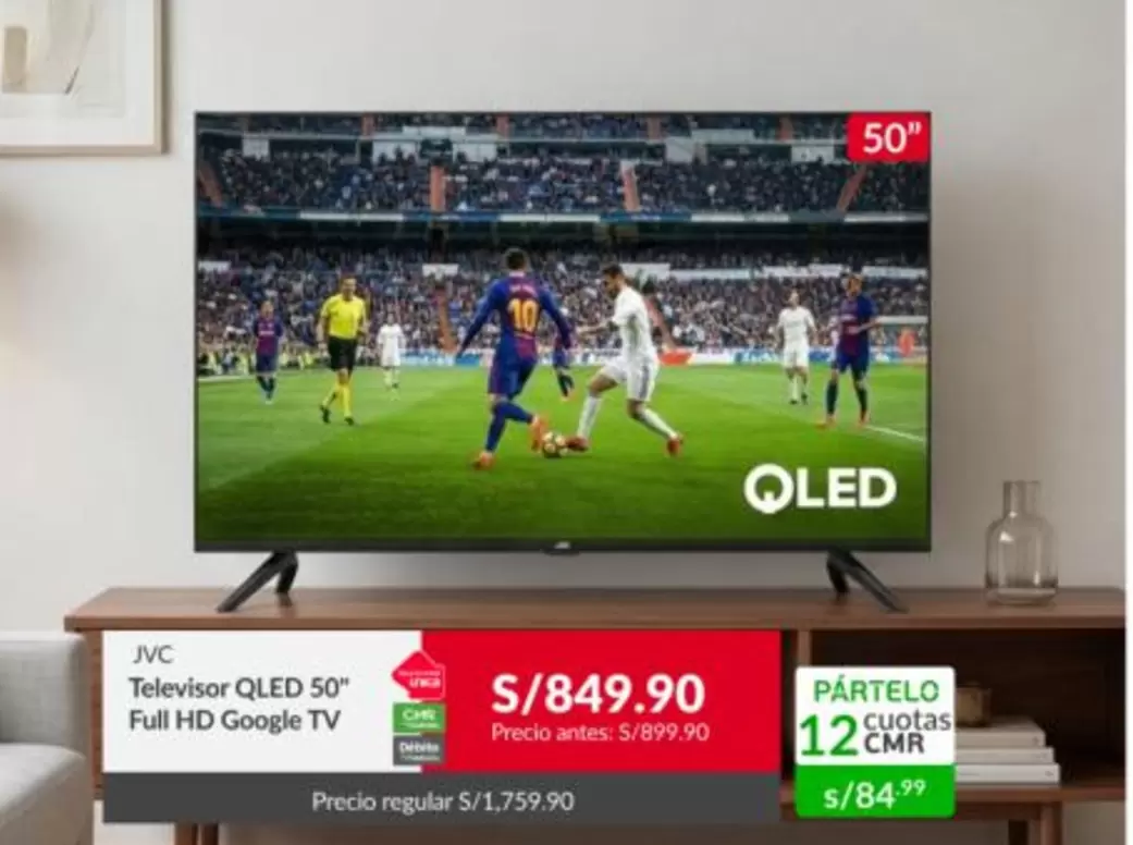 JVC - Televisor QLED 50"