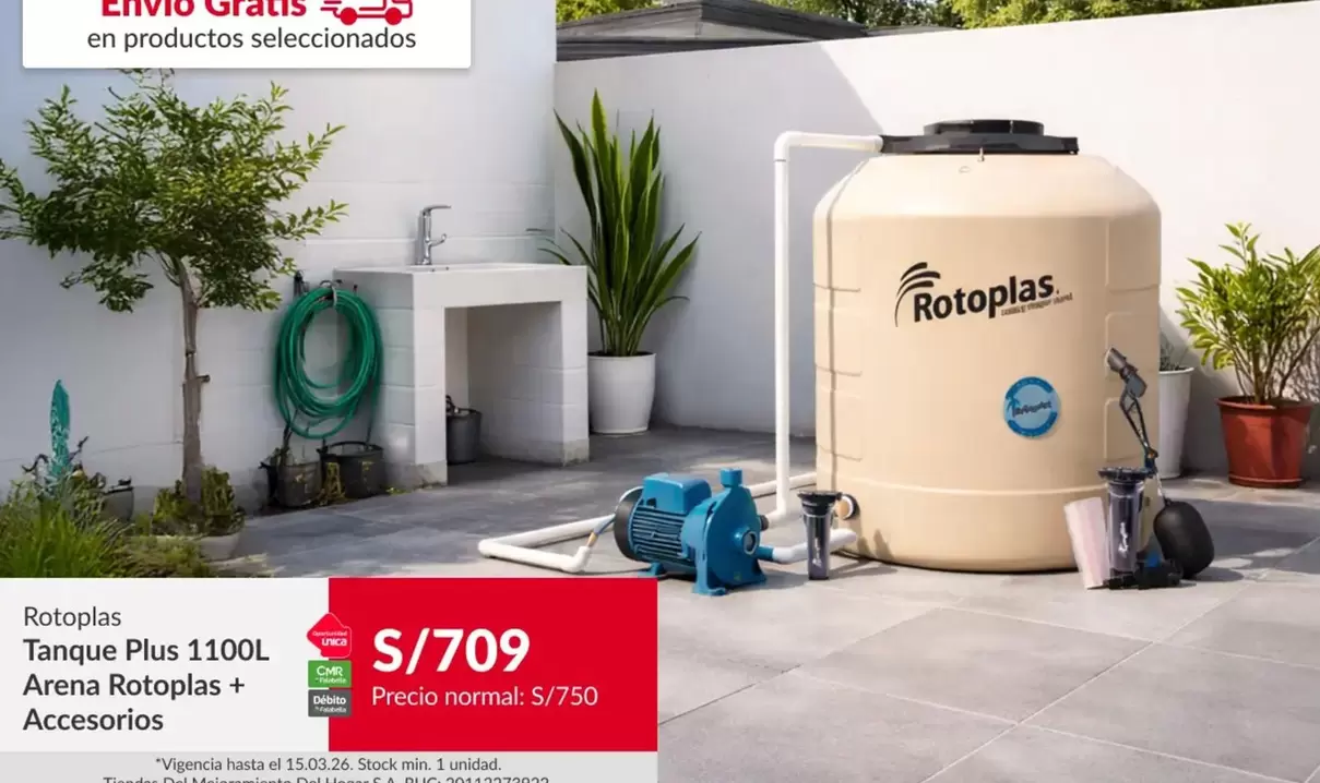 Rotoplas - Tanque Plus 1100L