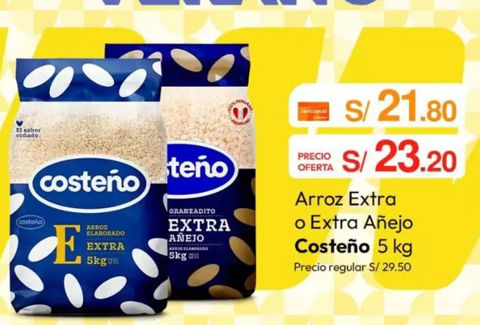 Costeño - Arroz Extra o Extra Añejo