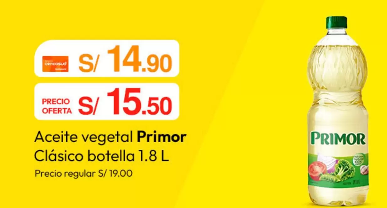 Primor - Aceite vegetal Clásico botella