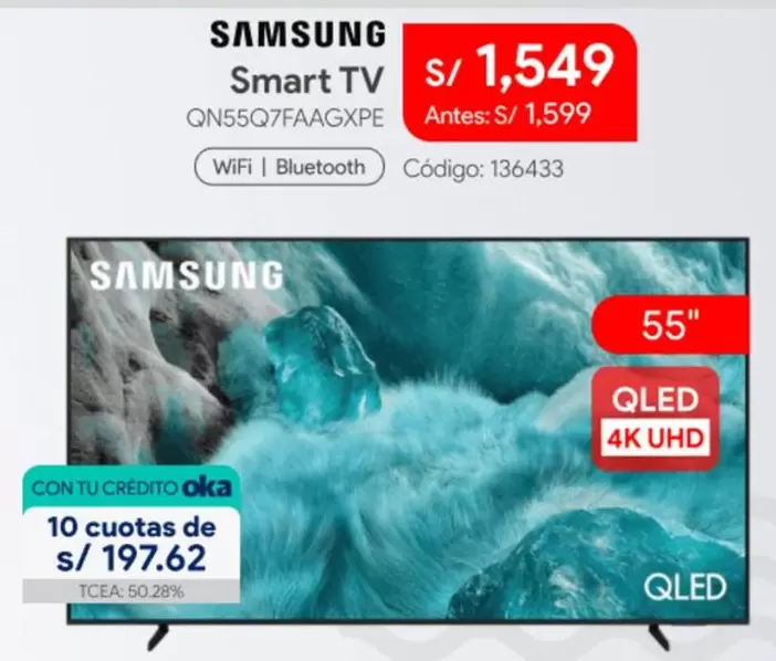 Samsung - Smart TV QN55Q7FAAGXPE