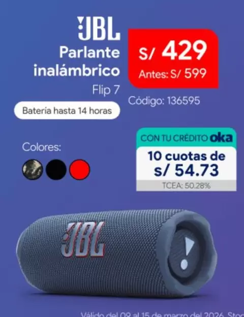 JBL - Parlante inalámbrico