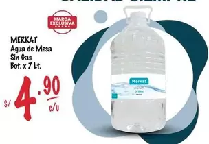Merkat - Agua de Mesa Sin Gas