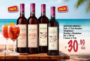 Santiago Queirolo - Vino Borgoña/ Magdalena/ Borgoña y Magdalena