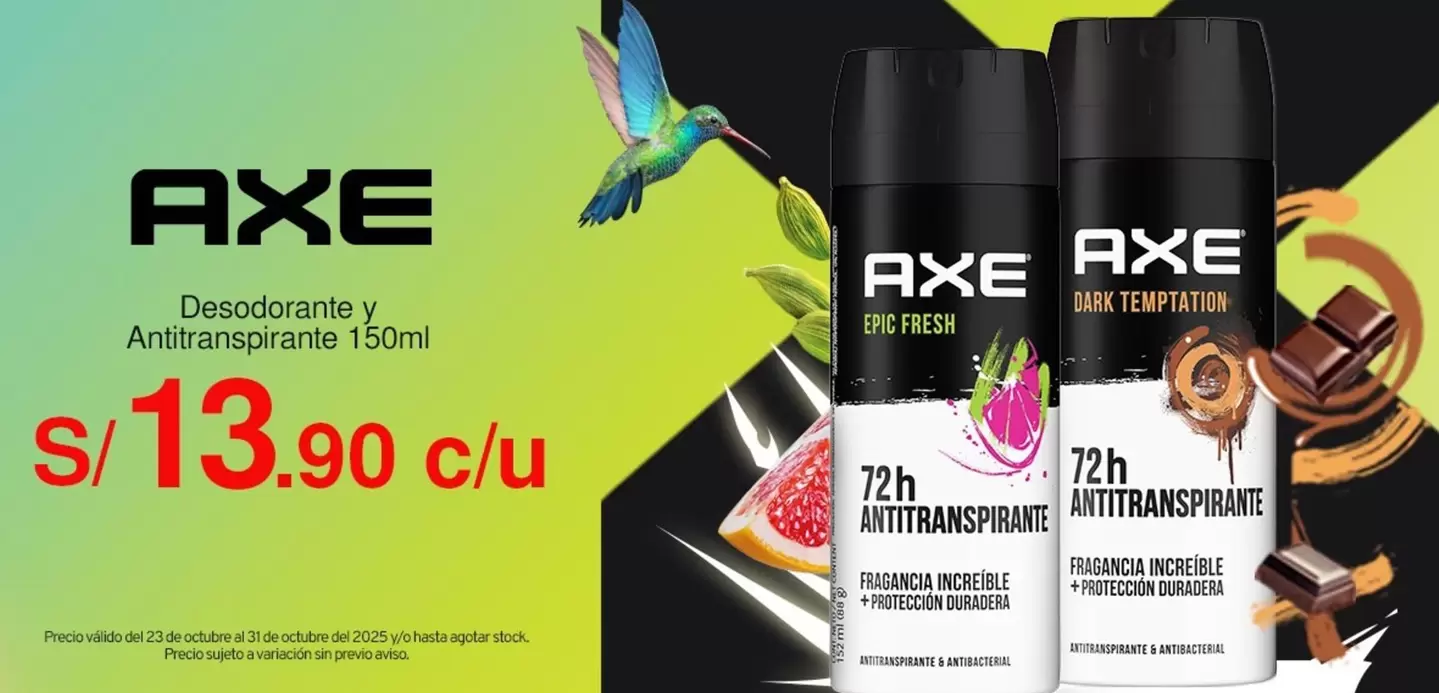 Axe - Desodorante y Antitranspirante 150ml
