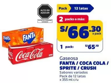 Fanta - FANTA/COCA COLA / SPRITE/CRUSH