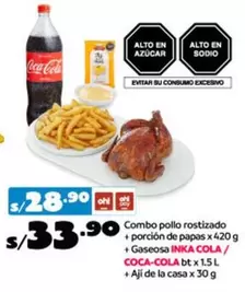 Coca-Cola - Combo pollo rostizado