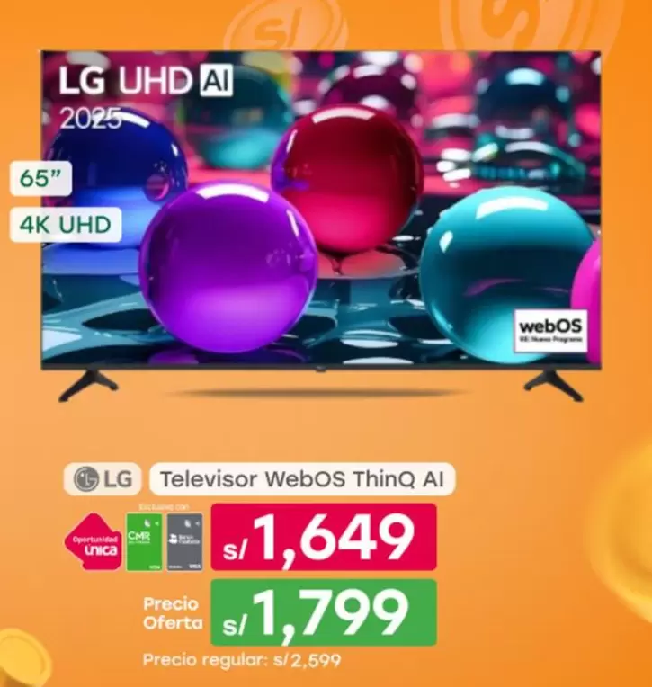 Lg - Televisor WebOS ThinQ AI