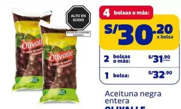 Olivalle - Aceituna negra entera