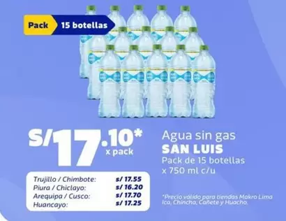San Luis - Agua sin gas