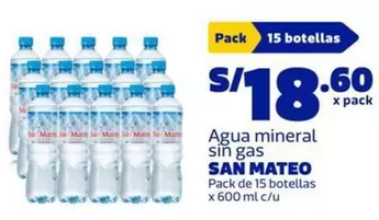 San Mateo - Agua mineral sin gas