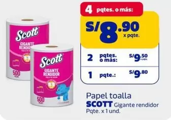 Scott - Papel toalla Gigante rendidor