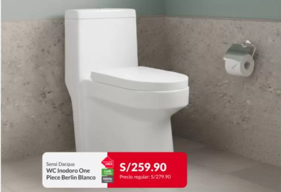 Dacqua - WC Inodoro One Piece Berlin Blanco