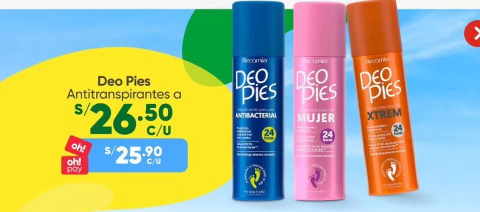 Deo Pies -  Antitranspirantes