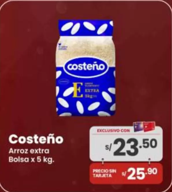 Costeño - Arroz extra Bolsa