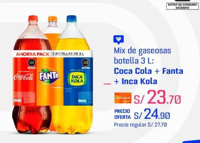 Coca-Cola - Coca Cola + Fanta + Inca Kola