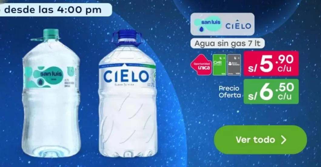 Cielo - Agua sin gas