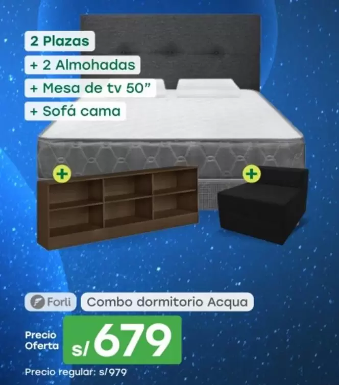 Forli - Combo dormitorio Acqua